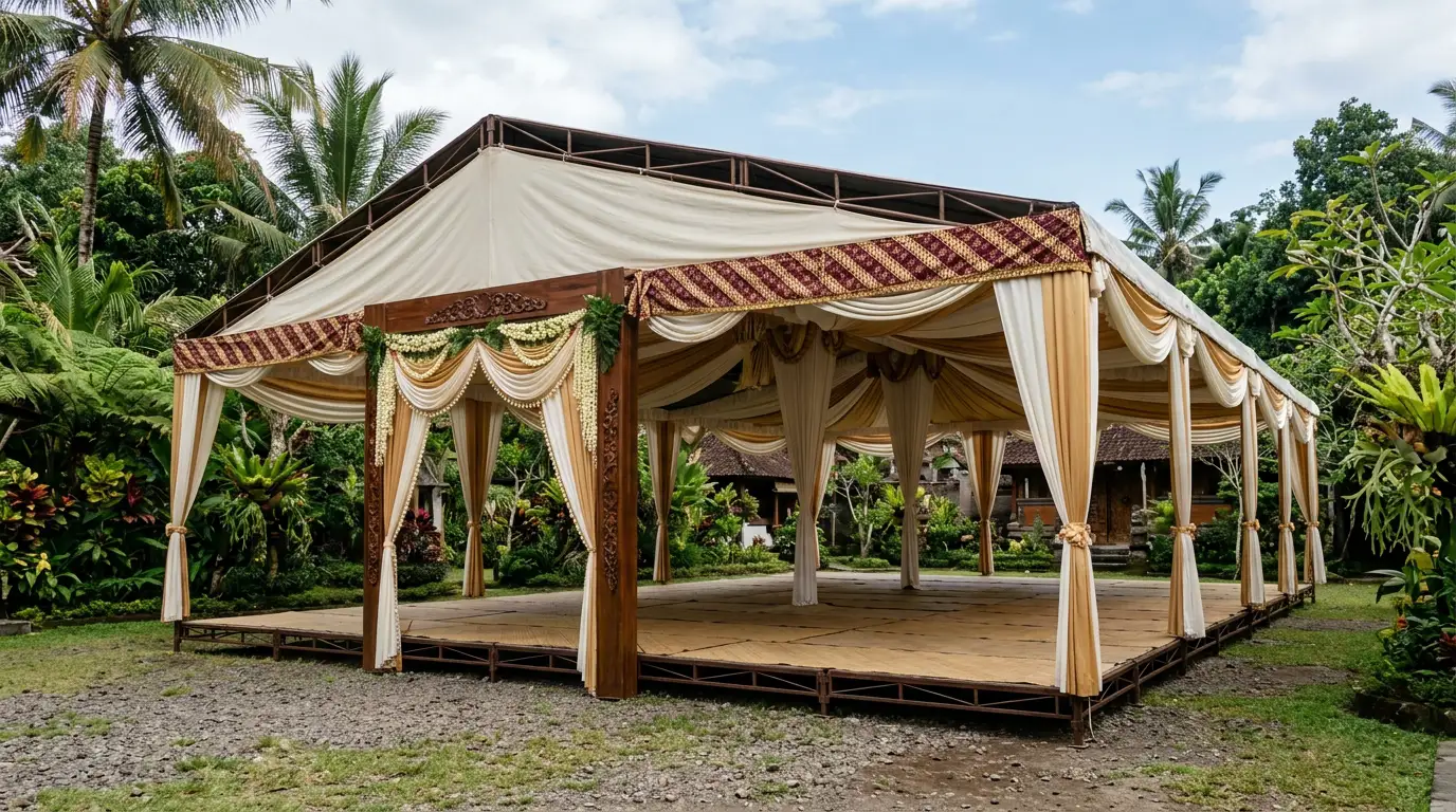 Tenda Semi Dekorasi